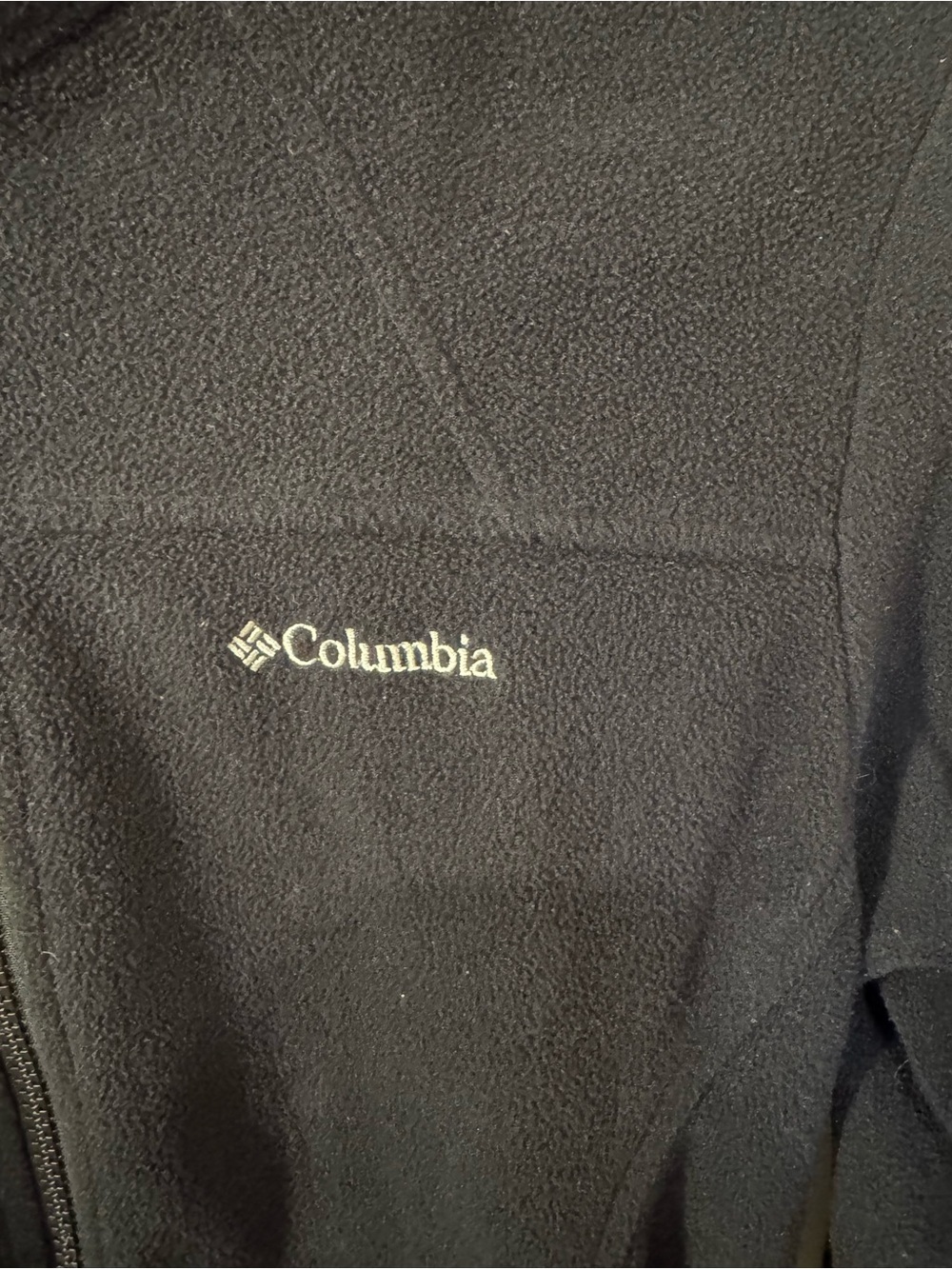 Columbia Black Full Zip Fleece Jacket Women’s Small Cozy Outdoor - Picture 4 of 8